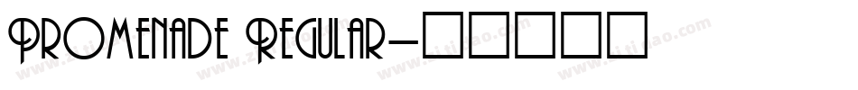 Promenade Regular字体转换